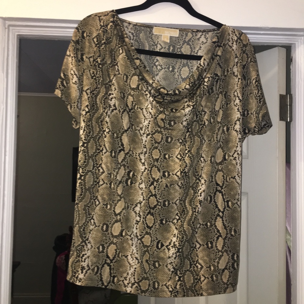 Michael Kors snakeskin shirt